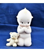 Enesco Kewpie Prayers with Teddy Bear Doll Figurine Rose O&#39;neill Jesco S... - £19.12 GBP