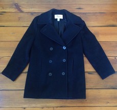 Vintage Talbots Petites USA Made 100% Wool US Navy Peacoat Pea Coat 10 3... - $123.75