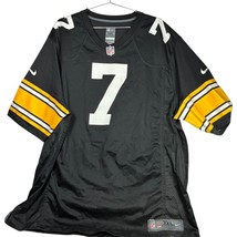 pittsburgh steelers roethlisberger #7 nike on field nfl players black 3X... - $517.14 MXN