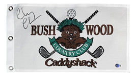 Chevy Chase Haut Signé Bush Bois Caddyshack Golf Drapeau Bas - £144.16 GBP