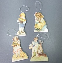 Bethany Lowe Vintage Easter Bunny Spring Children Ornaments 4pc Decorations - £13.33 GBP