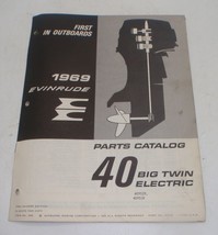 1969 Evinrude Outboard Parts Catalog 40 HP Big Twin Electric - £10.98 GBP