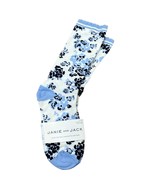 Janie and Jack Blue Floral Youth Socks Girls 6-8 NEW - $218.05 MXN