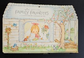 Vintage 1981 Betsey Clark&#39;s Hallmark Family Favorites 12 Month Recipe Ca... - £38.71 GBP