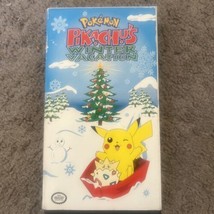 Pokemon Pikachu&#39;s Winter Vacation VHS Tape Movie 1999 Anime/Cartoon Test... - £6.25 GBP