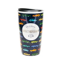 Starbucks Michigan Cars Traffic Ceramic Traveler Tumbler Coffee Mug 12oz 2016 - £78.34 GBP