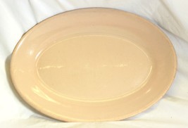 Wellsville Ohio Restaurant Ware Oval Serving Platter Plate Beige Vintage... - £19.73 GBP