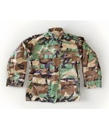 Vintage US Military Surplus Army Shirt Medium Woodland Camouflage Camo B... - $27.01 CAD