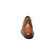 Nunn Bush Nelson Wingtip Oxford Dress Shoes Leather Cognac 84525-221 image 3
