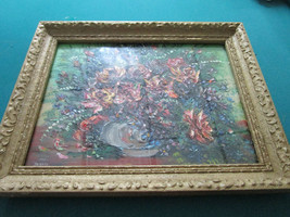 Original Oil Painting Flowers By S.R Rose Professionally Framed 19X 15&quot; - £129.20 GBP