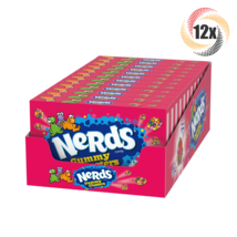 Full Box 12x Packs Nerds Gummy Clusters Sweet & Tangy Crunchy Gummy Candy 3oz - £25.52 GBP