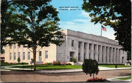 New Post Office Building Lansing Michigan MI Linen Postcard L1 - £3.25 GBP