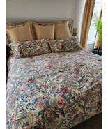 Ralph Lauren Tangier Floral 3 pc KING Comforter Set +Pillow Shams, Jute ... - £151.18 GBP
