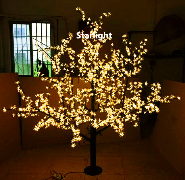 7.5ft Warm White 1248pcs LEDs Cherry Blossom Christmas Tree Holiday Gard... - $548.00