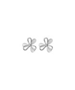 Anyco Earrings Fashion Silver 925 Sterling Cute Romantic Clover Syntheti... - $30.22 CAD