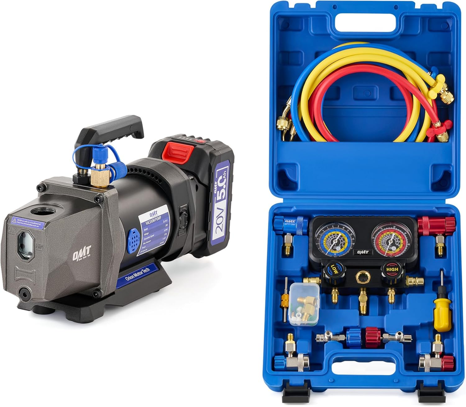 3 Way AC Diagnostic Cordless Lithium-Ion HVAC Vacuum Pump &amp; 3 Way AC Dia... - $326.10