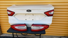 2013-16 Ford Fusion Trunk Lid &amp; Tail Lights L&amp;R w/o Camera - $363.57