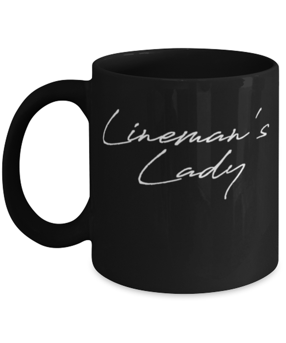 Coffee Mug Funny Electrician Fiancee Lineman Lady Wedding  - £15.94 GBP