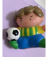 Soft vinyl mini piggy bank Soccer Boy - £22.74 GBP