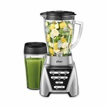 Oster Blender | Pro 1200 with Glass Jar, 24-Ounce Smoothie Cup, Brushed ... - $98.38