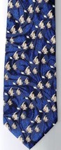 Montebello Necktie Goldfish On Blue Hand Made In Italy - £18.93 GBP