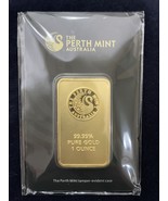 Gold Bar 31.104 Grams Perth Mint 1 Ounce Fine Gold 999.9 In Sealed Assay - $3,100.00