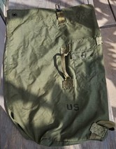 Fair US Military Duffle Bag OD Green Nylon Sea Bag Carry Straps Army Duffel USGI - £14.62 GBP
