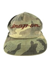 VIntage Snap On Tools Trucker Hat Snapback K Products Camouflage Green 80s - £20.91 GBP