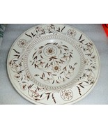 TG &amp; FB Booths DRESDEN  Brown &amp; White Dinner/SALAD PLATE 1800&#39;s 8 1/2&quot; [... - $827.42 MXN