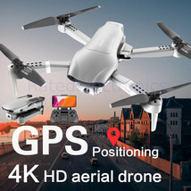 New Foldable Professional F3 Drone GPS 5G WiFi 4k 1080P HD Wide Angle Camera USA - £116.88 GBP
