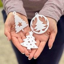 Set of 3 Christmas Tree Ornaments - $8.00