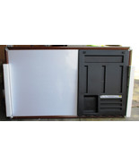 3M Melamine Dry Erase Board Full Mahogany Finish Frame (65&quot; x 38&quot;) Easel... - £292.40 GBP