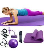 1Set Yoga Balls Yoga Mats Skipping Rope Spring Exercise Elastic Belt Fit... - £28.72 GBP