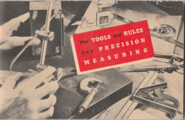 Vintage 1953 Starrett Tools And Rules For Precision Measuring Booklet - £9.40 GBP