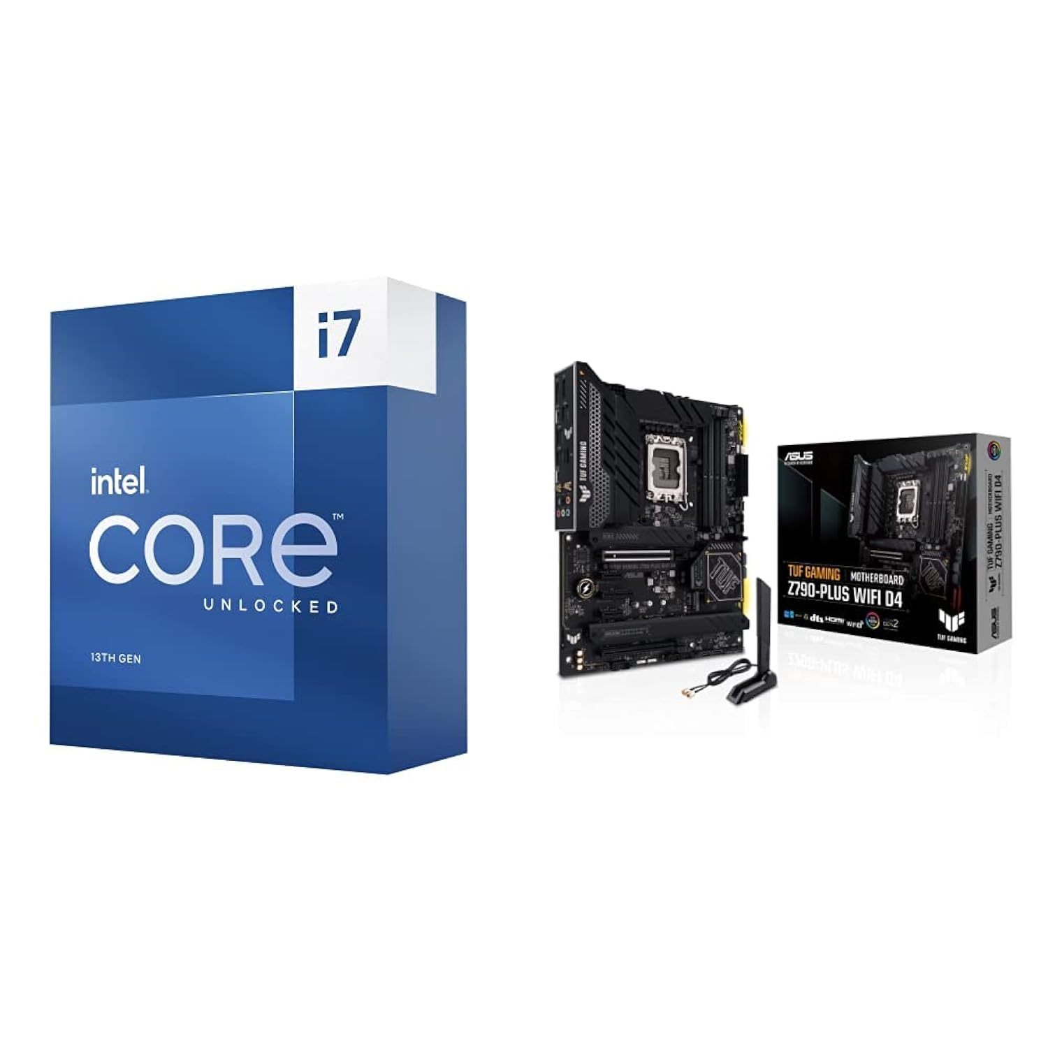 Intel Core i7-13700K Desktop Processor & ASUS TUF Gaming Z790-Plus WiFi D4 LGA 1 - $1,252.99