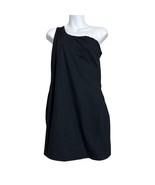 Girlfriend Collective Bianca One Shoulder Dress 6080 Black Size XXXL New - $64.71 CAD