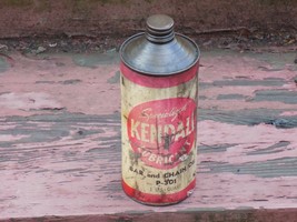 Kendall 1 Quart Empty Bar and Chain Oil Paper Label Can - $631.68 MXN