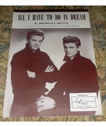 All I Have to Do is Dream Sheet Music - The Everly Brothers - £11.75 GBP