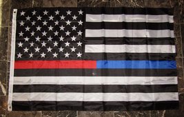 3x5 First Responder USA Police Fire Department Blue Red Line Flag 3&#39;x5&#39; - £3.82 GBP