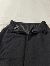 Sassco RN#50610 Women’s 4P Wool Back Zipper Pleated Front Pencil Black Skirt image 3