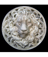 Large Roman Facing Lion Sculpture Wall Relief plaque - £31.15 GBP