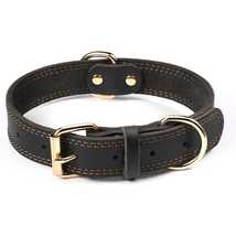 Genuine Leather Heavy Duty Luxury Dog Collar ✨ - £29.22 GBP