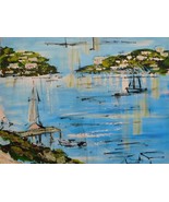 Alfred Birdsey (Bermuda 1912-1996) Original Watercolor Caribbean Scenes ... - $191.00