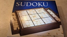 SUDUKO Bits and Pieces Clever Puzzles Board Game Wood Numbers Tiles &amp; tr... - $24.74