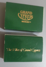 SET OF 2 GRAND CYPRESS RESORT Matchboxes Full and Unstruck - £1.98 GBP