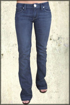 Antik Denim Blackout Skull Pockets Rock Moto Womens Bootcut Jeans Blue NEW 24-26 - £96.30 GBP