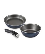 Camping Cookware Nonstick Removable Handle Dishwasher Safe 9.5”&amp;8” Deep ... - $37.61