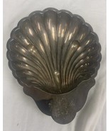 Vintage EGW&amp;S Silver Plated Footed Shell Dish - $16.72