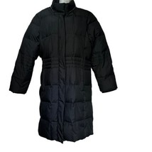 old navy black full length quilted puffer jacket parka Size XL - $49.49