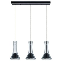 EGLO Musero 60-Watt Black Chrome Integrated LED Pendant - £77.84 GBP